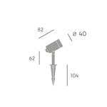 Carica immagine nella visualizzazione Galleria, Gianco Faretto Con Picchetto