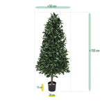 Carica immagine nella visualizzazione Galleria, Albero Di Alloro Deluxe piramide 150 cm
